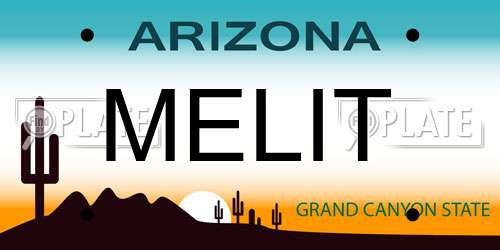 MELIT Arizona License Plate