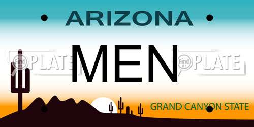 MEN Arizona License Plate