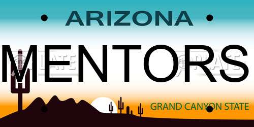 MENTORS Arizona License Plate