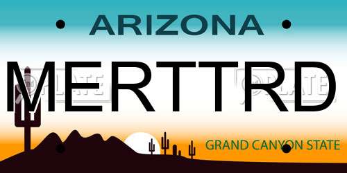 MERTTRD Arizona License Plate