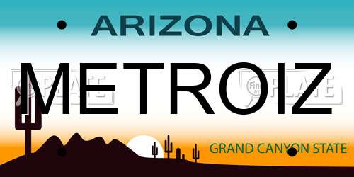 METROIZ Arizona License Plate