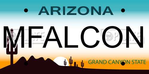 MFALCON Arizona License Plate
