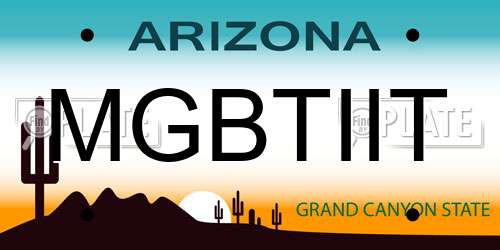 MGBTIIT Arizona License Plate