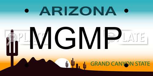 MGMP Arizona License Plate