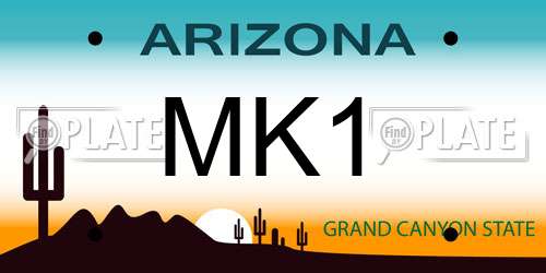 MK1 Arizona License Plate