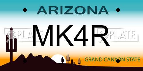MK4R Arizona License Plate