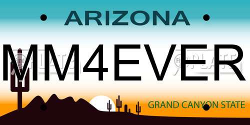 MM4EVER Arizona License Plate