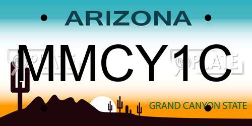 MMCY1C Arizona License Plate