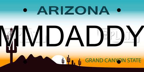 MMDADDY Arizona License Plate