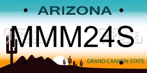 MMM24S Arizona License Plate