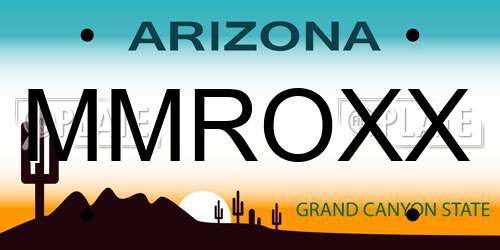MMROXX Arizona License Plate