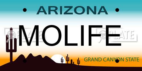 MOLIFE Arizona License Plate