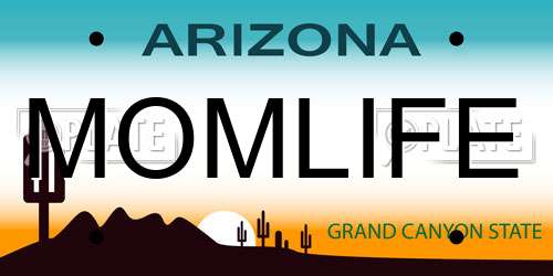 MOMLIFE Arizona License Plate