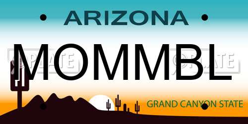 MOMMBL Arizona License Plate