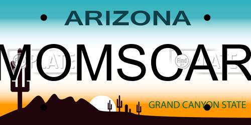 MOMSCAR Arizona License Plate
