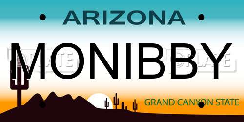 MONIBBY Arizona License Plate