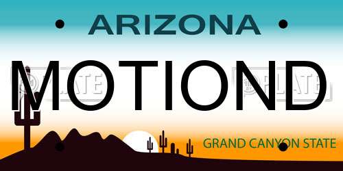 MOTIOND Arizona License Plate