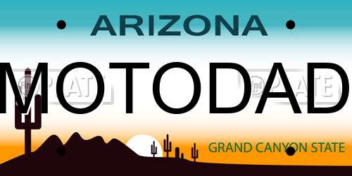 MOTODAD Arizona License Plate