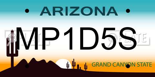 MP1D5S Arizona License Plate