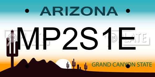 MP2S1E Arizona License Plate