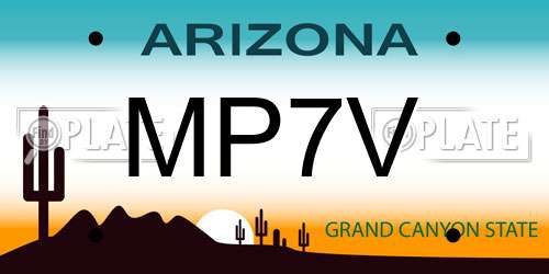 MP7V Arizona License Plate