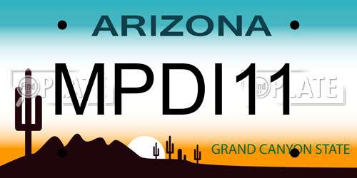 MPDI11 Arizona License Plate