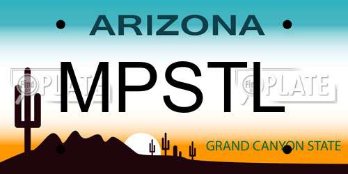 MPSTL Arizona License Plate