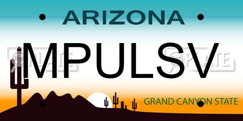 MPULSV Arizona License Plate