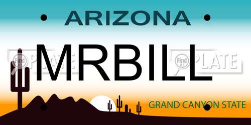MRBILL Arizona License Plate