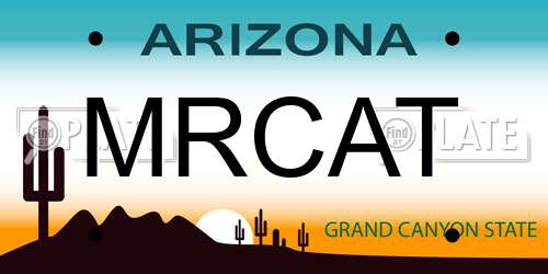 MRCAT Arizona License Plate