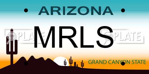 MRLS Arizona License Plate