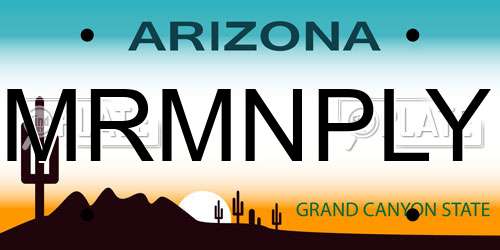 MRMNPLY Arizona License Plate