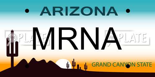 MRNA Arizona License Plate