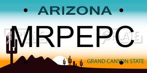 MRPEPC Arizona License Plate