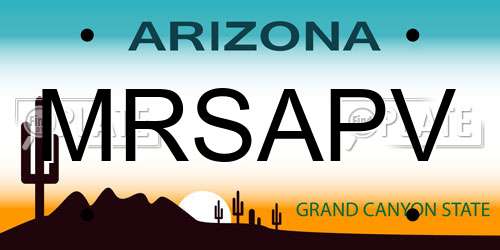 MRSAPV Arizona License Plate