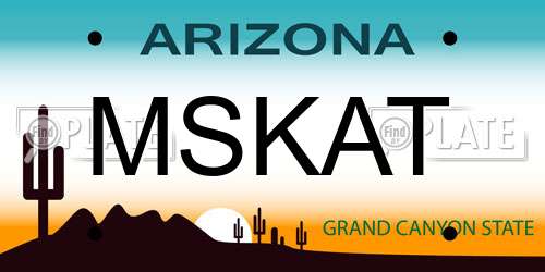 MSKAT Arizona License Plate