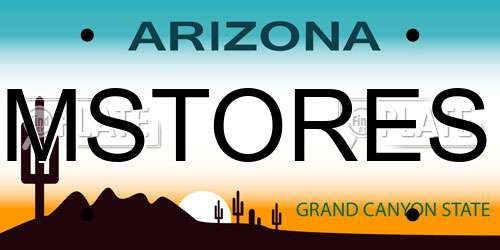 MSTORES Arizona License Plate