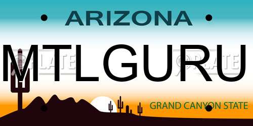MTLGURU Arizona License Plate