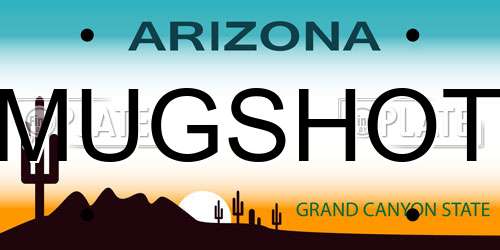 MUGSHOT Arizona License Plate