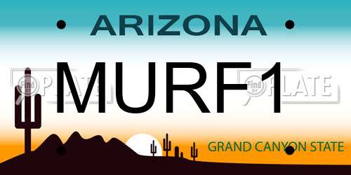 MURF1 Arizona License Plate