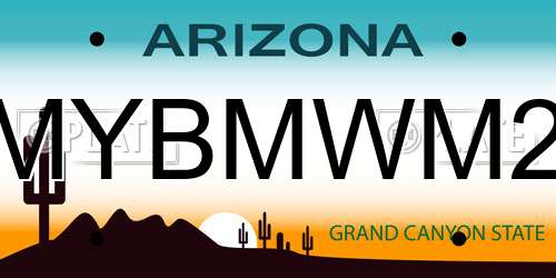 MYBMWM2 Arizona License Plate