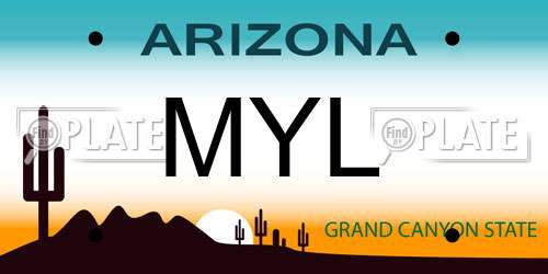 MYL Arizona License Plate