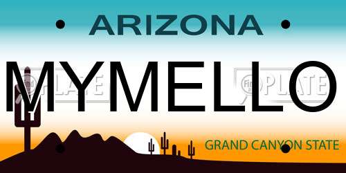 MYMELLO Arizona License Plate