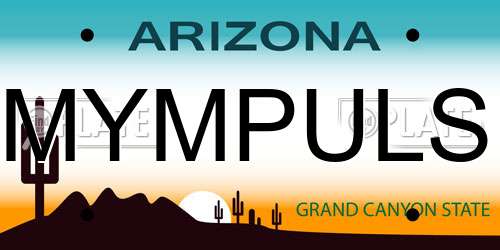 MYMPULS Arizona License Plate