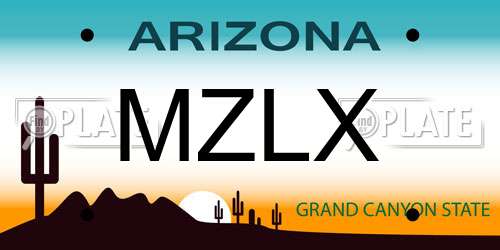 MZLX Arizona License Plate