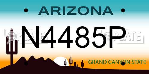 N4485P Arizona License Plate