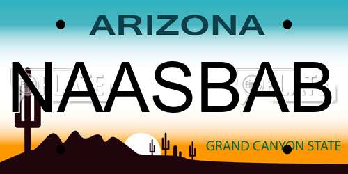NAASBAB Arizona License Plate