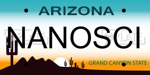 NANOSCI Arizona License Plate