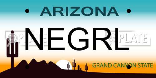 NEGRL Arizona License Plate