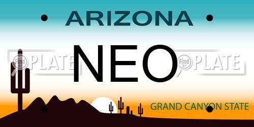 NEO Arizona License Plate